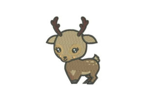 Adorable Baby Deer Cartoon for Premium Sweatshirts