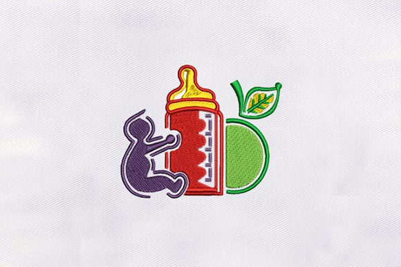 Charming Baby Feeder Embroidery Design