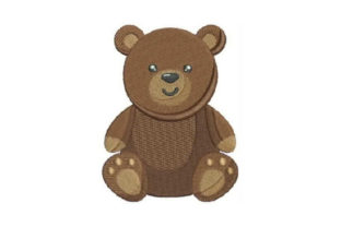 Charming Cute Teddy Bear for Embroidery