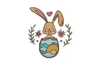 Easter Bunny in Egg: A Charming Addition to Your Embroidery