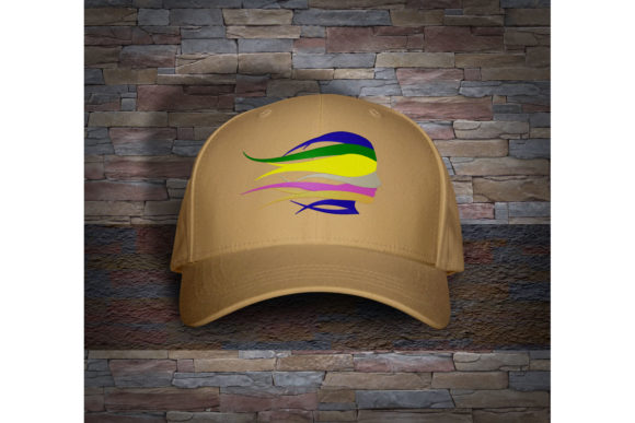 Eye-Catching Multicolored Woman Face Design