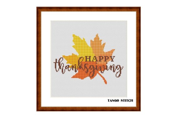 Happy Thanksgiving Cross Stitch Pattern Review