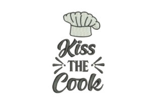 Kiss the Cook Hat: A Romantic Embroidery Design