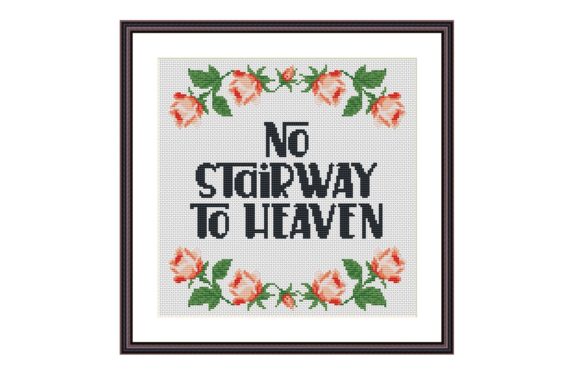 No Stairway to Heaven: A Festive Cross Stitch