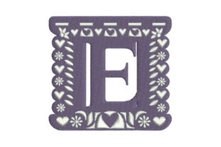 Papel Picado Alphabet E: A Chic Monogram Design