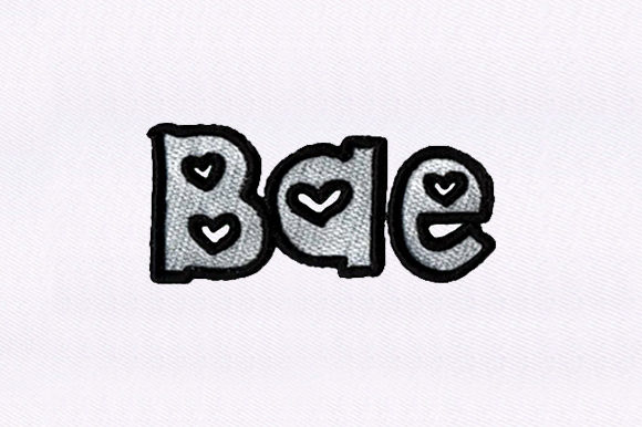 Reviewing Bae for Valentine's Day Embroidery