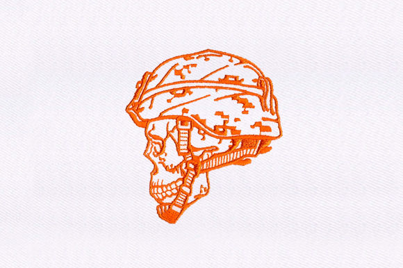 Skull Soldier: A Bold Addition to Your Embroidery Collection