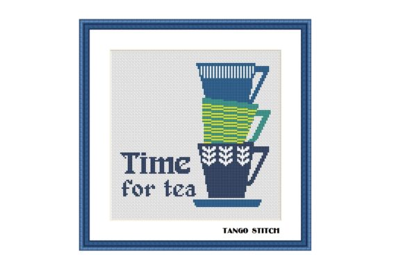 Time for Tea: A Charming Cross Stitch Design